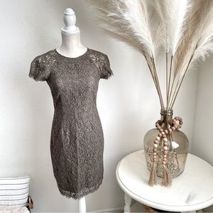 Banana Republic Factory Green Lace Dress